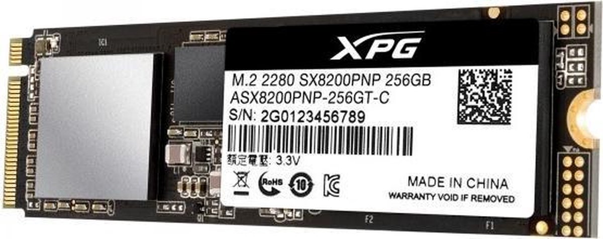 ADATA XPG SX8200 Pro internal solid state drive M.2 256 GB PCI Express 3.0 3D TLC NVMe