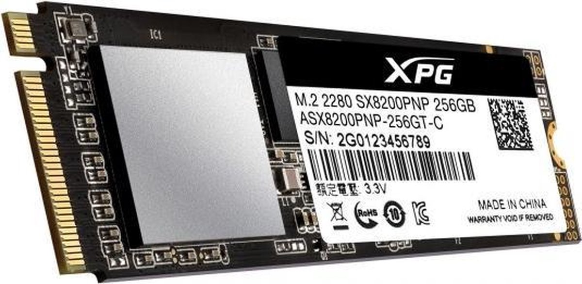 ADATA XPG SX8200 Pro internal solid state drive M.2 256 GB PCI Express 3.0 3D TLC NVMe