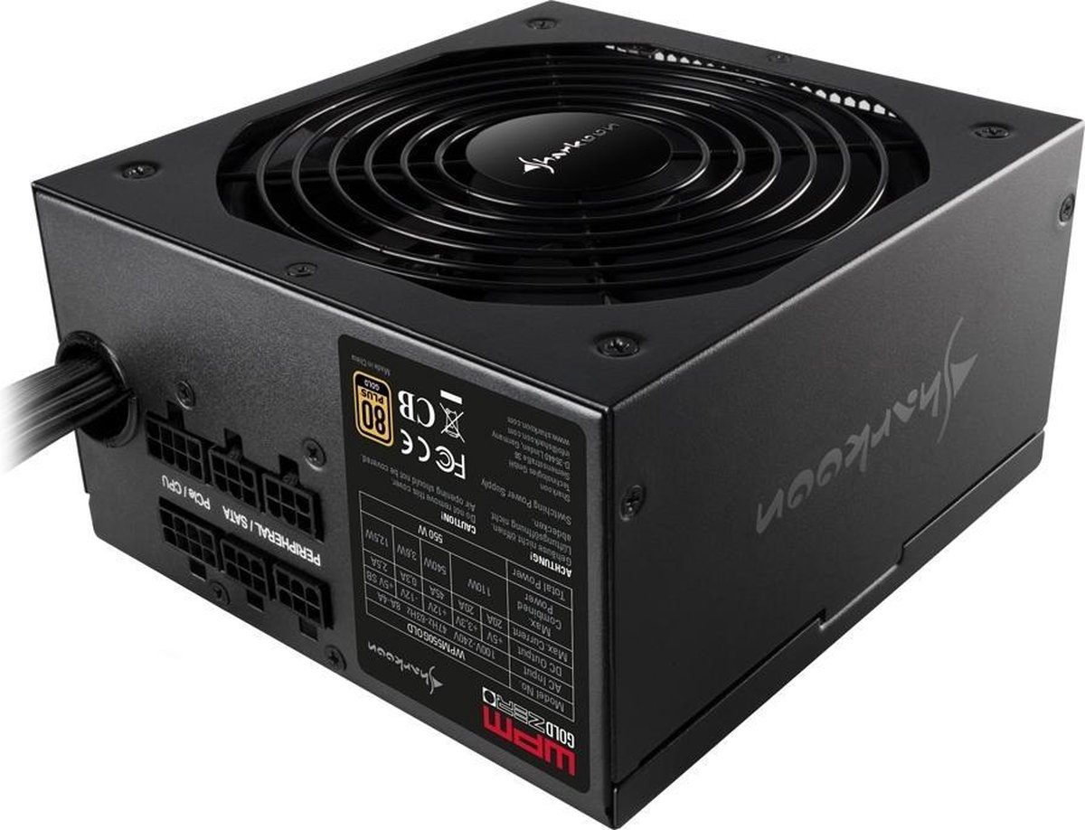 Sharkoon WPM Gold ZERO power supply unit 750 W ATX - Zwart