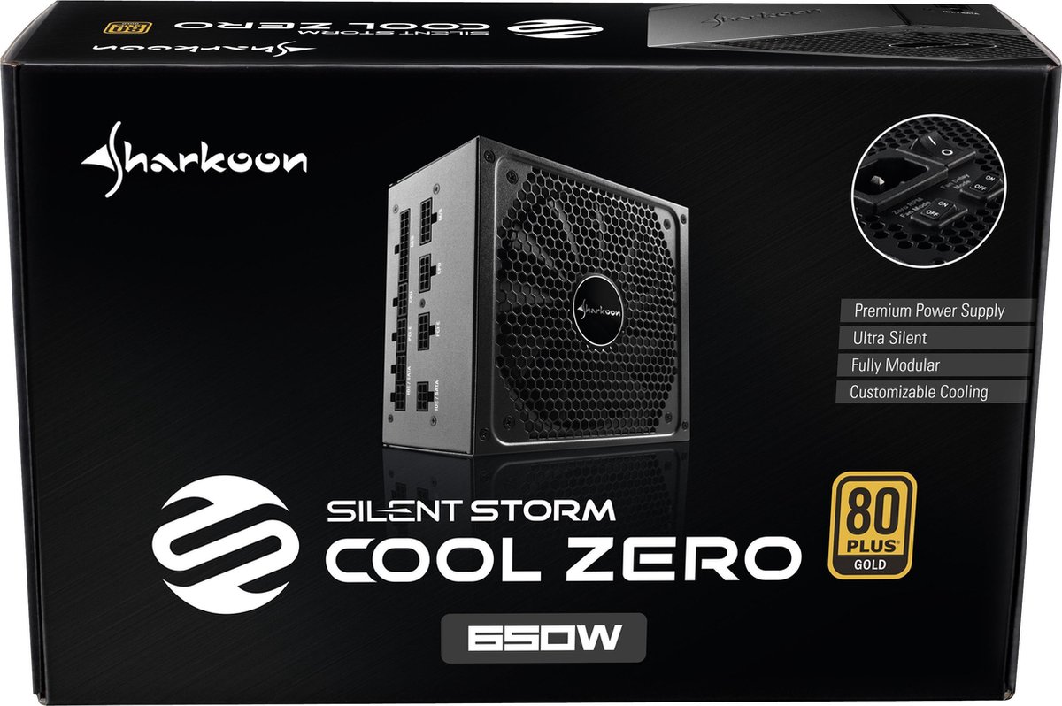 Sharkoon SilentStorm Cool Zero power supply unit 650 W ATX - Zwart