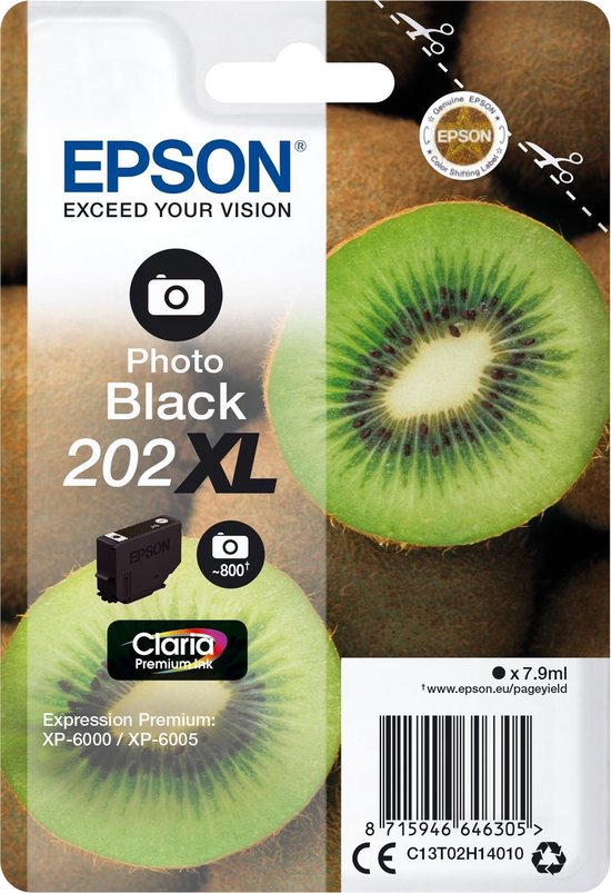 Epson 202XL Cartridge Foto - Zwart