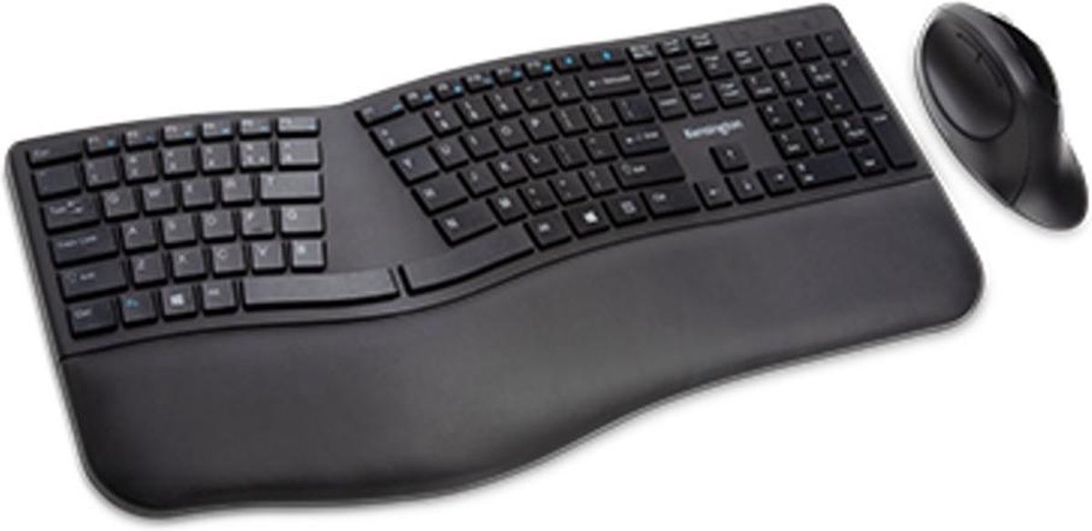 Kensington Pro Fit Ergo toetsenbord RF-draadloos + Bluetooth QWERTY Amerikaans Engels - Zwart