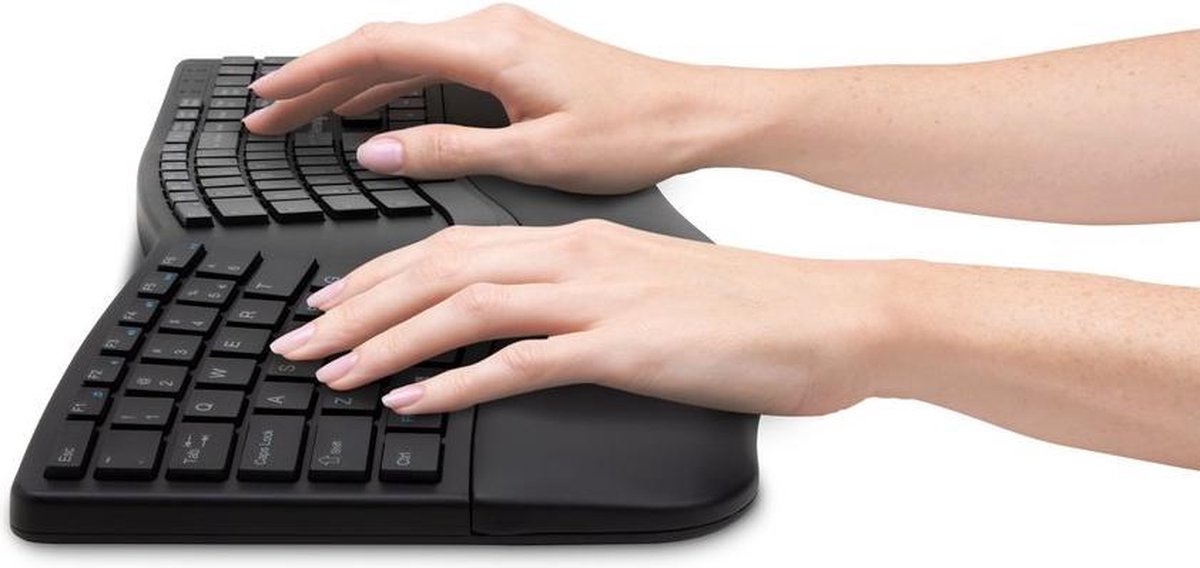 Kensington Pro Fit Ergo toetsenbord RF-draadloos + Bluetooth QWERTY Amerikaans Engels - Zwart