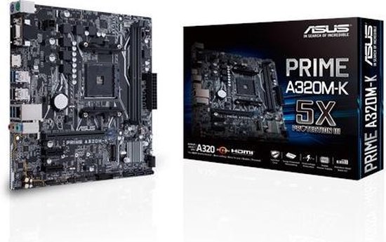 Asus MB PRIME A320M-K Socket AM4 micro ATX AMD A320