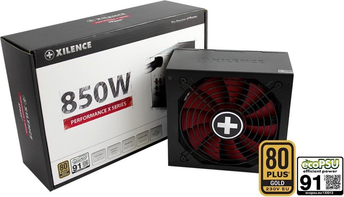 Xilence XP850MR9 power supply unit 850 W ATX Zwart, - Rojo