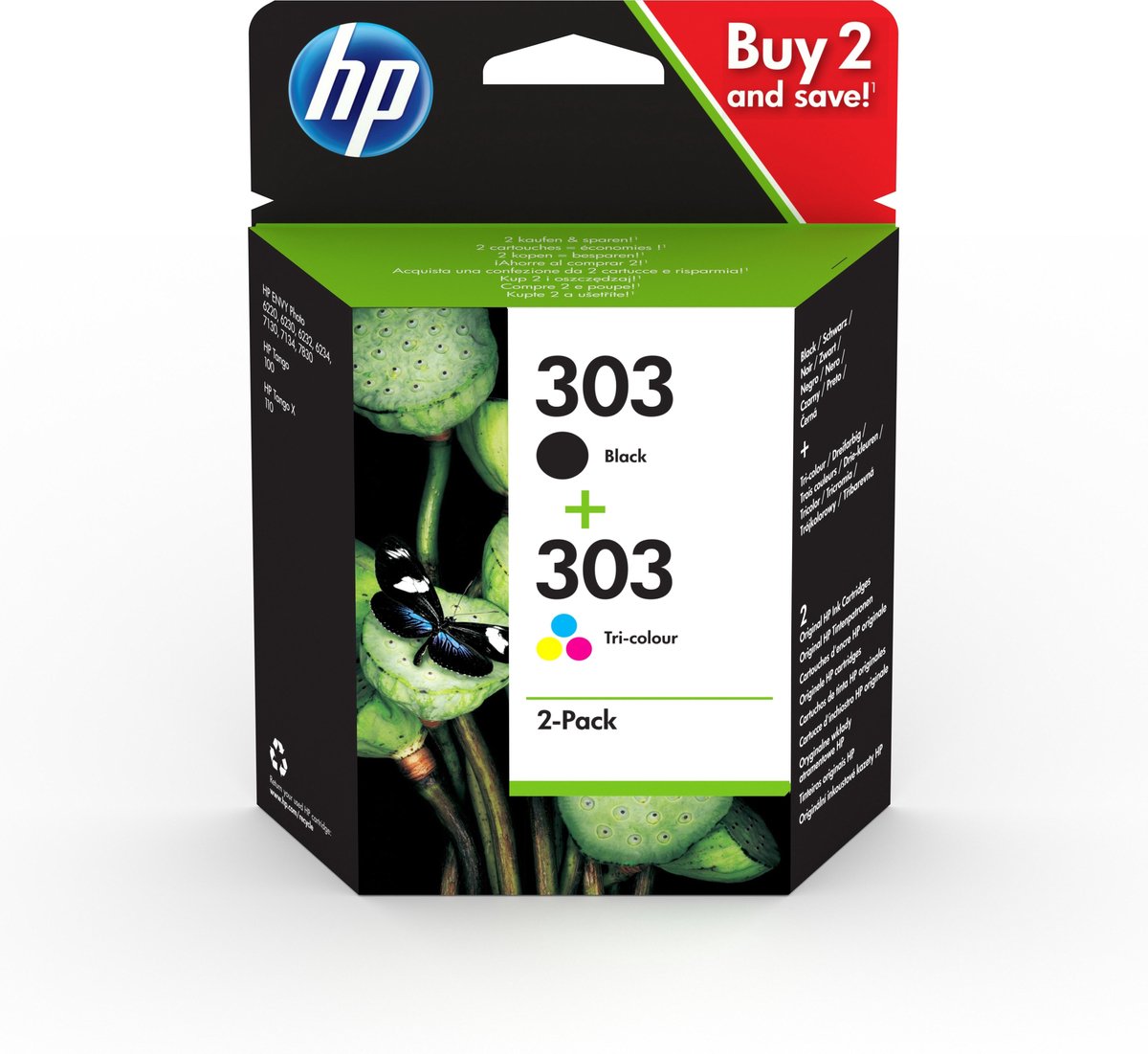 HP 303 Ink Cartridge Combo 2-Pack