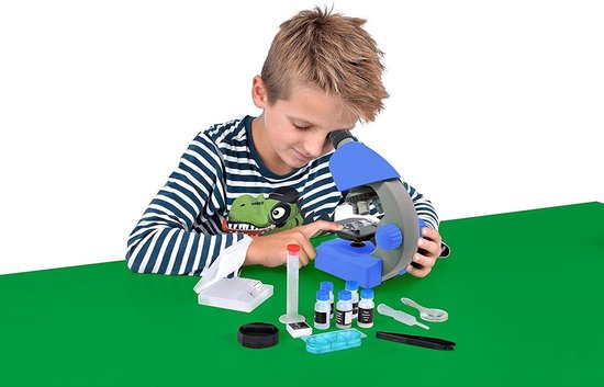 Bresser Microscoop Junior 22 Cm Staal 44-delig - Blauw