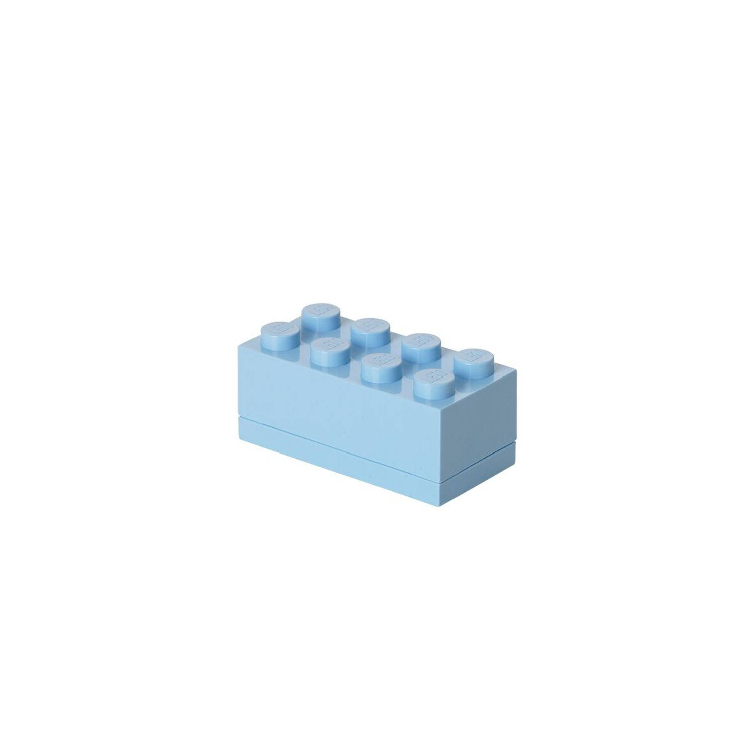 Lego Set Van 4 - Opbergbox Mini 8, Licht - - Blauw