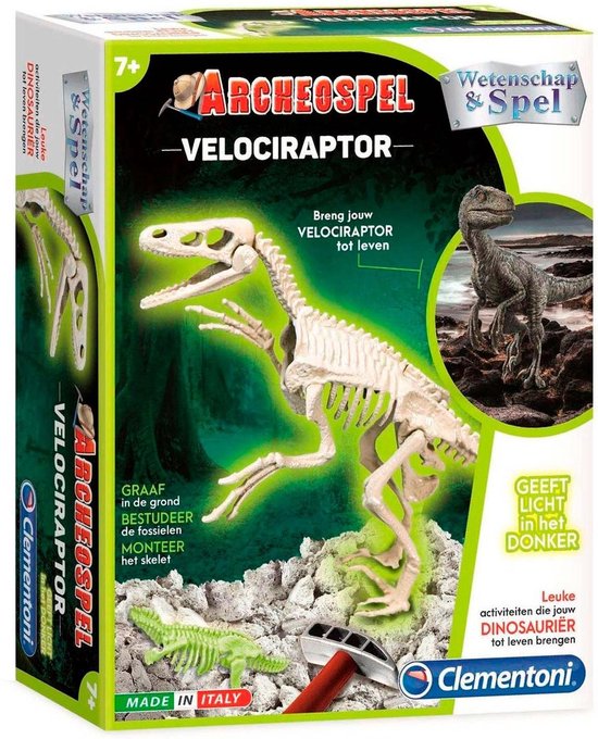 Clementoni Velociraptor Opgravingsset Junior 15-delig