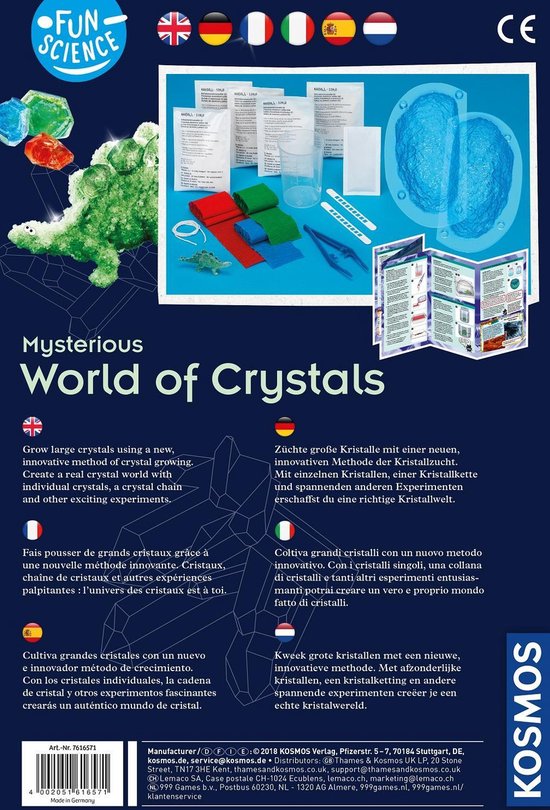 Kosmos Uitgevers Experimenteerset World Of Crystals