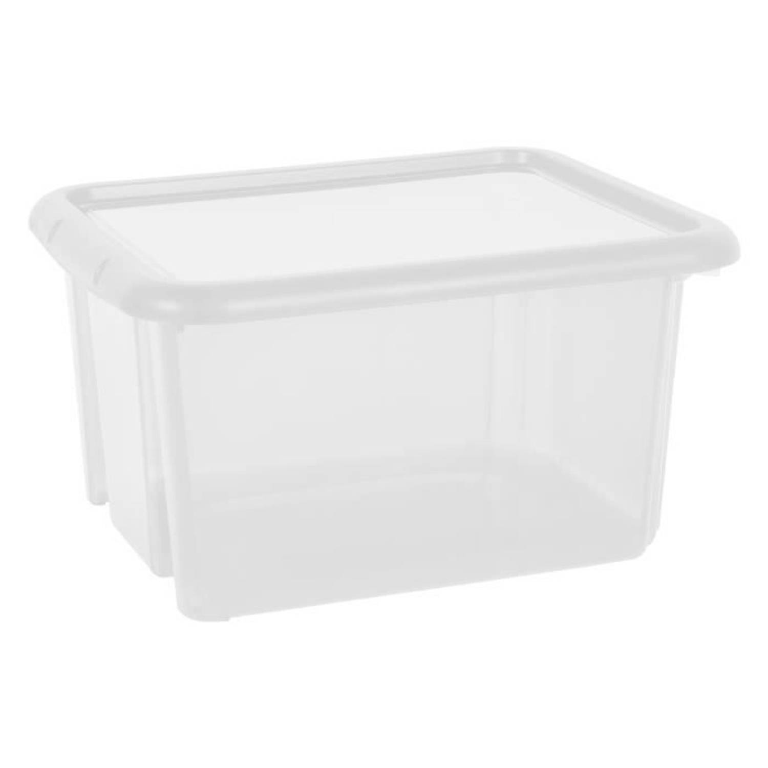 Eda Plastic Grappige Doos 30 L Opbergdoos - Natuurlijk - 44 X 36 X 25 Cm