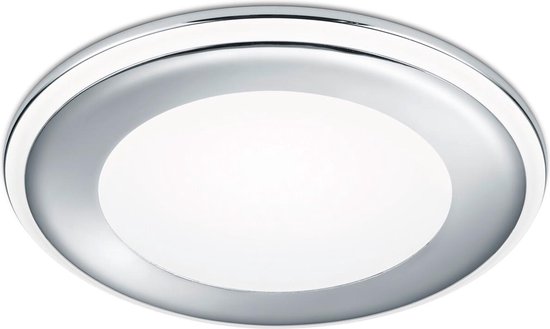 BES LED Led Spot - Inbouwspot - Trion Auran - 10w - Warm 3000k - Rond - Mat Chroom - Kunststof - Wit