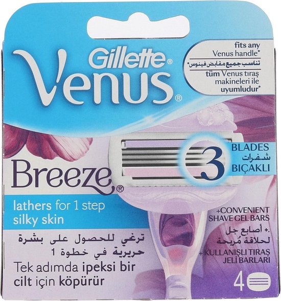 Gillette Venus Breeze Scheermesjes 4st.