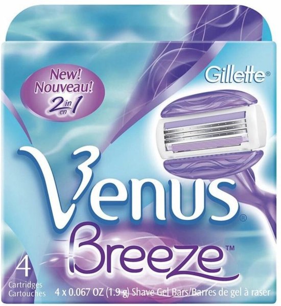 Gillette Venus Breeze Scheermesjes 4st.