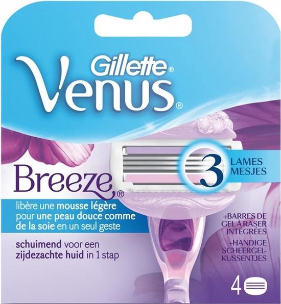Gillette Venus Breeze Scheermesjes 4st.