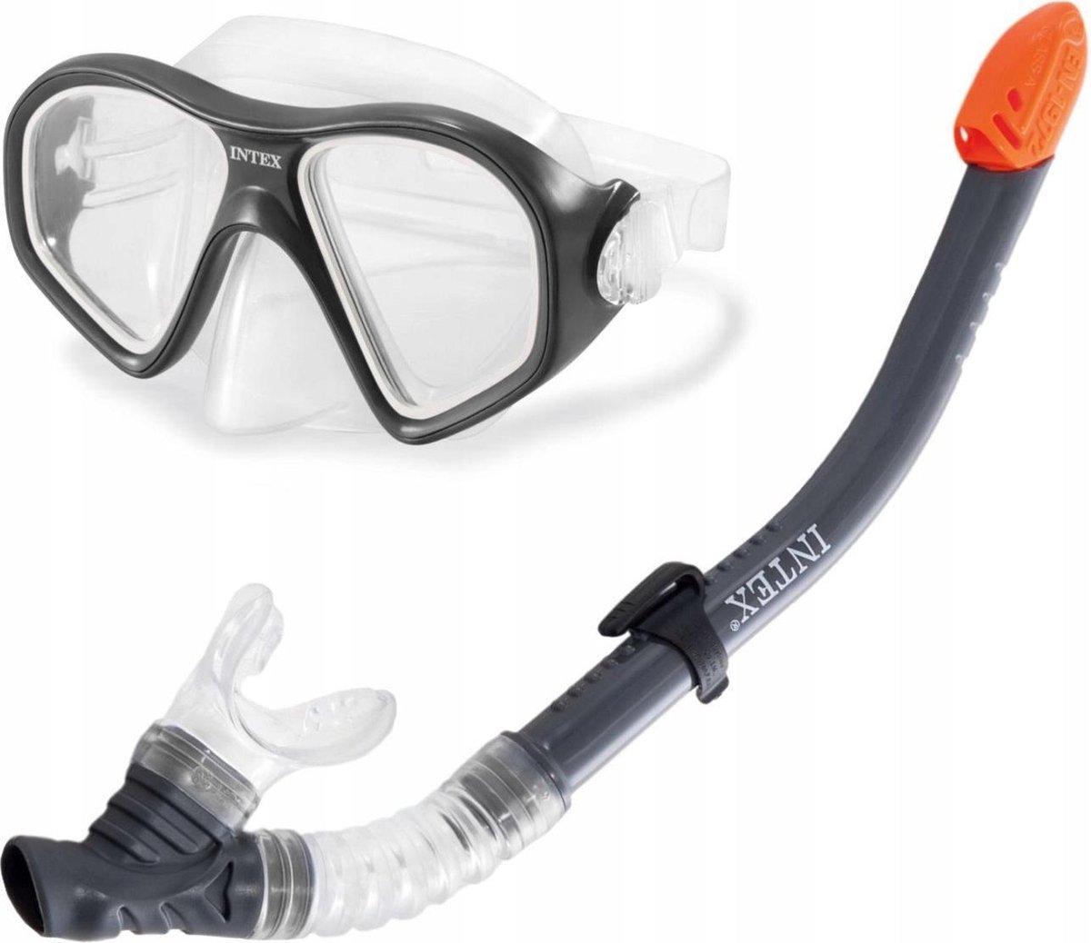 Intex Snorkelset Reef Rider 2-delig - Zwart