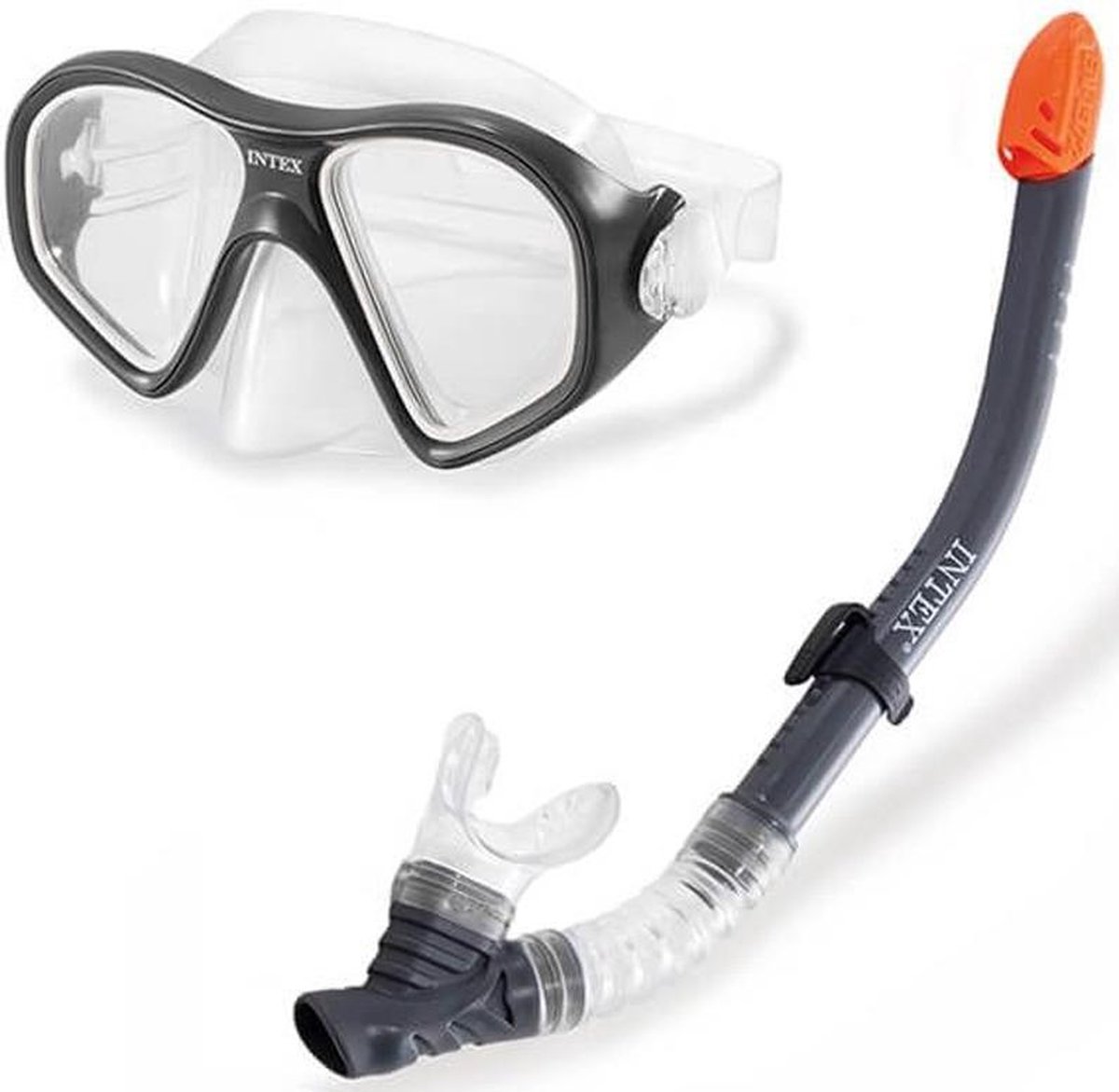Intex Snorkelset Reef Rider 2-delig - Zwart