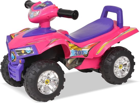 Vidaxl Loopquad Met Licht En Geluid Roze En - Paars