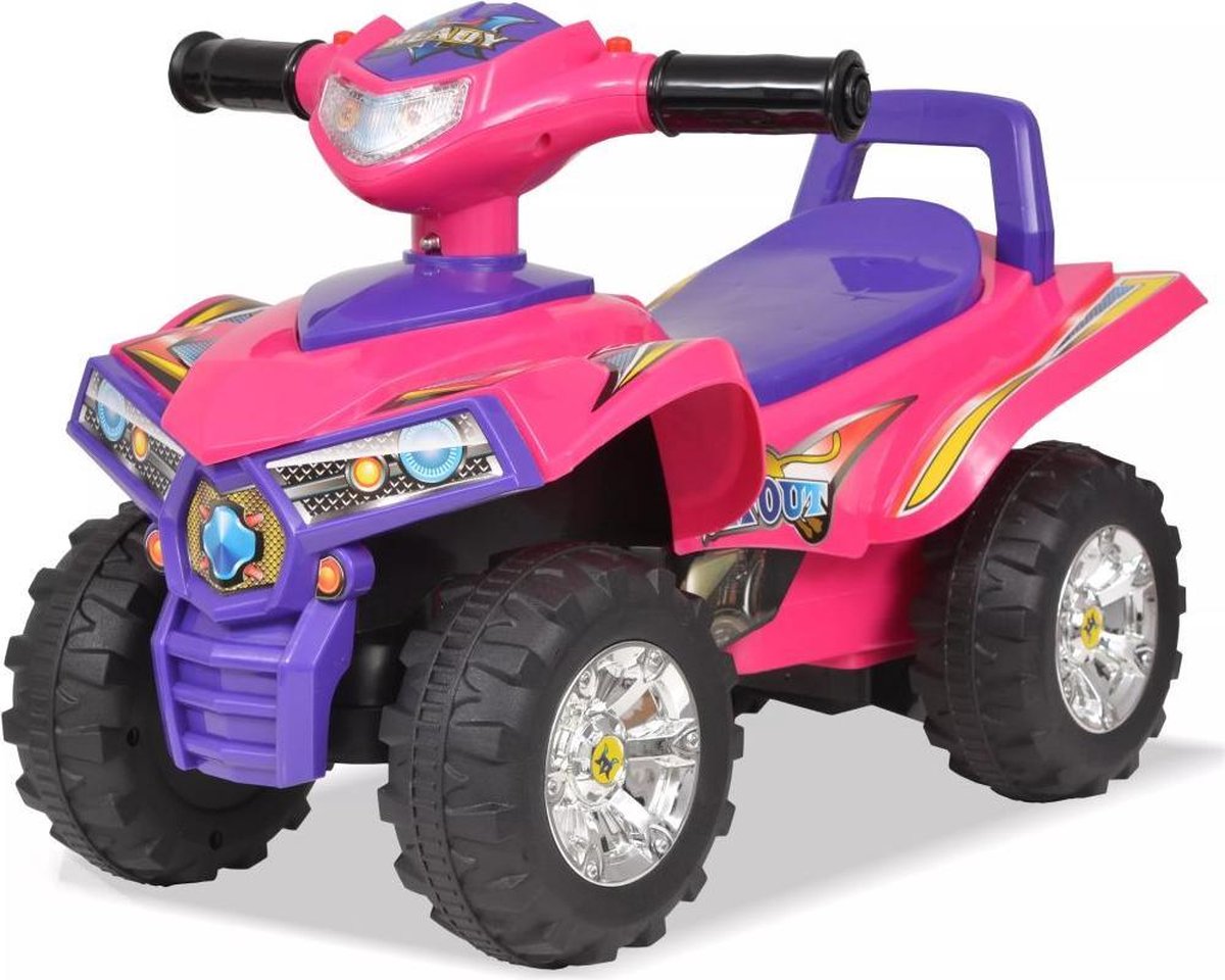 Vidaxl Loopquad Met Licht En Geluid Roze En - Paars