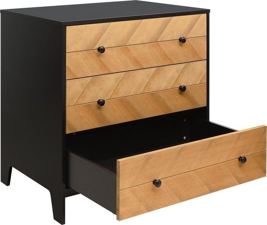 Bopita Job Commode Met 3 Laden - Vintage Honey