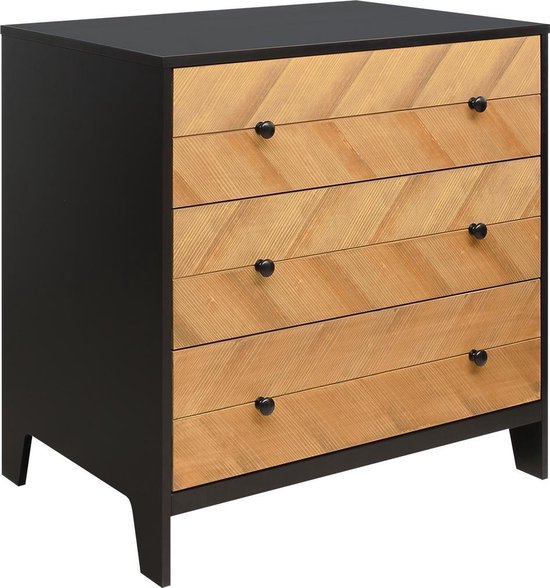 Bopita Job Commode Met 3 Laden - Vintage Honey