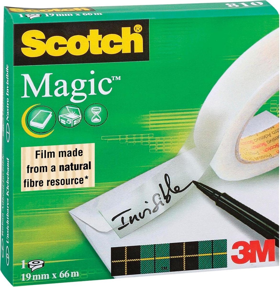 Scotch Plakband Magic Tape Ft 19 Mm X 66 M