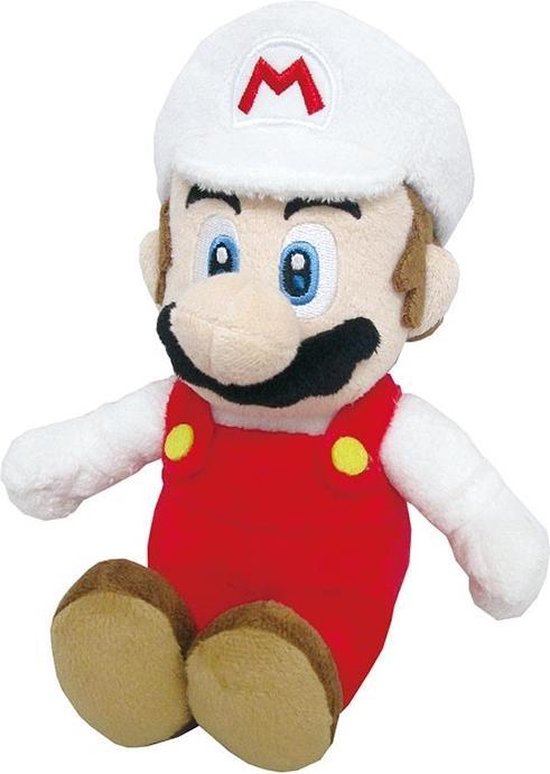 San-ei Co Little Buddy Knuffel Super Mario Bros.: Mario Vuur 25 Cm - Rood