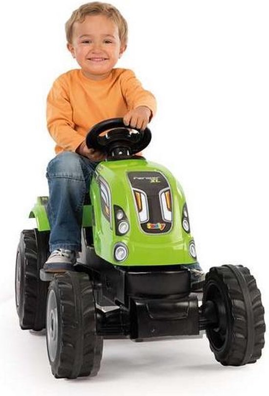 Smoby Farmer Xl Tractor Met Aanhanger - Groen