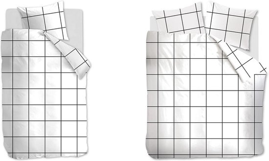 At Home With Marieke At Homeh Marieke At Home Simple Dekbedovertrek - Lits-jumeaux (240x200/220 Cm + 2 Slopen) - Katoen - White - Wit