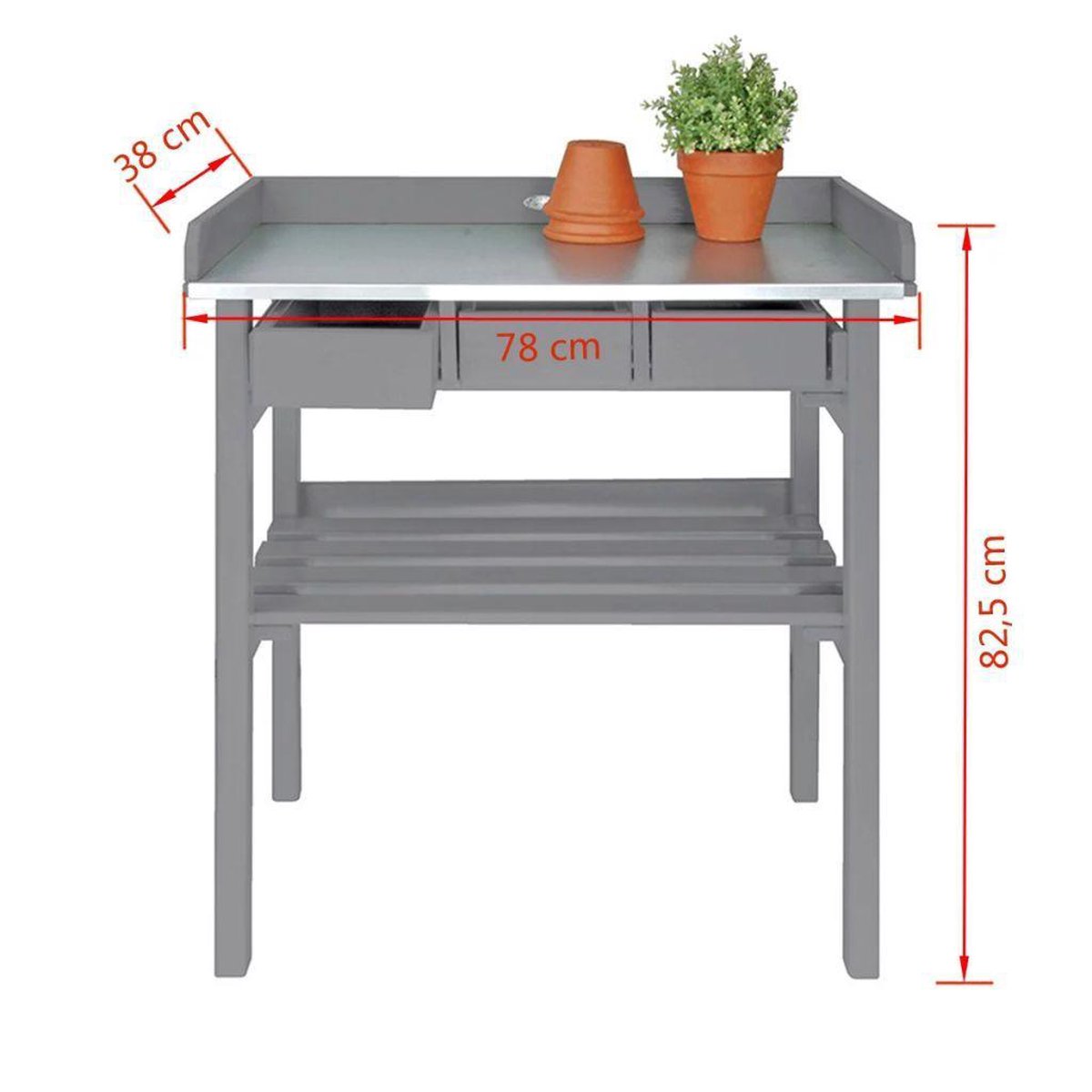 Esschert Design Tuinwerktafel Cf29g - Grijs