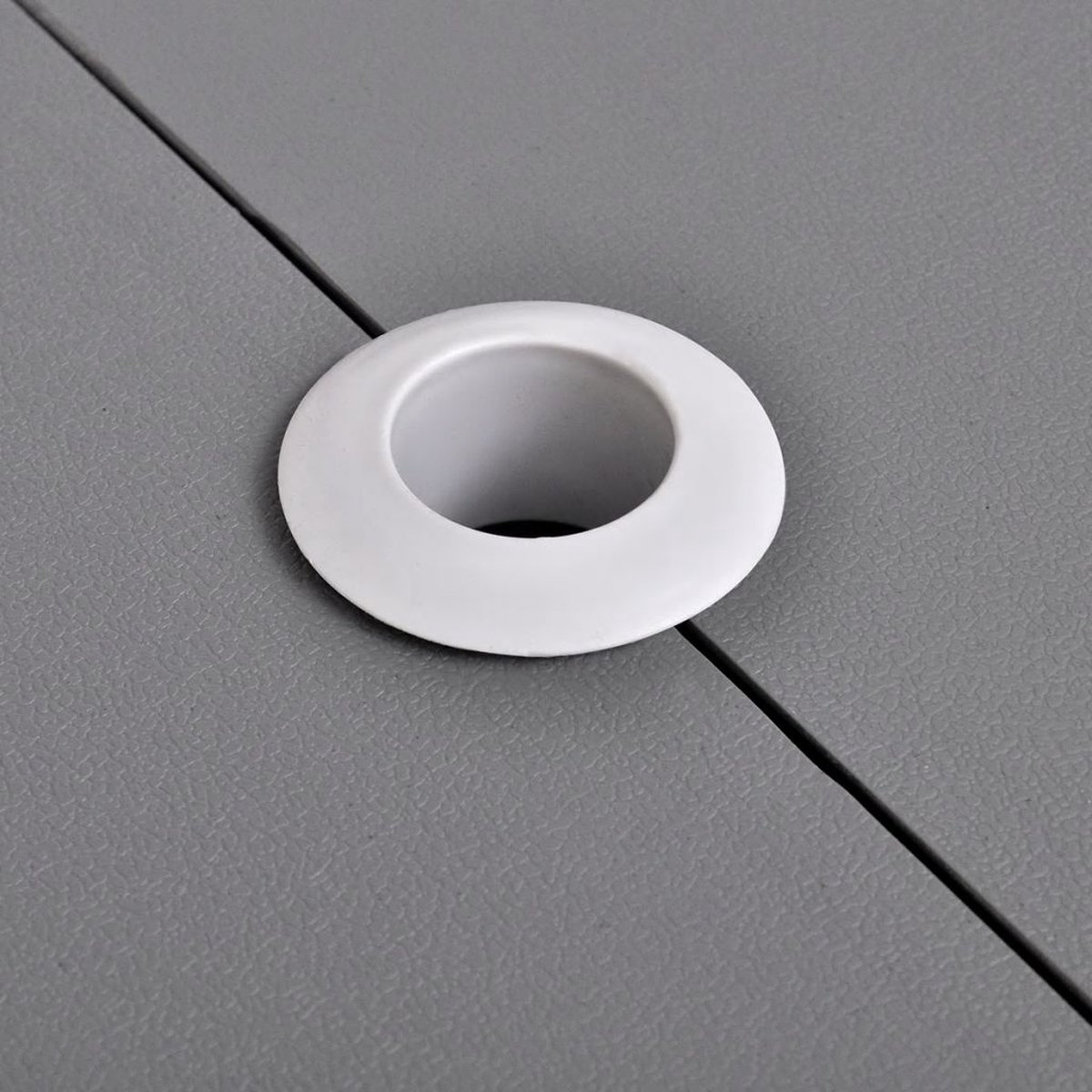 Vidaxl Campingtafel Met Vier Zittingen Inklapbaar Aluminium - Grijs