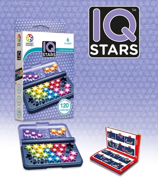 Smart Games Display 12 St: Iq Stars (120 Opdrachten)