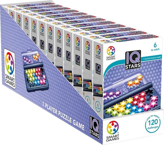 Smart Games Display 12 St: Iq Stars (120 Opdrachten)