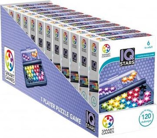 Smart Games Display 12 St: Iq Stars (120 Opdrachten)