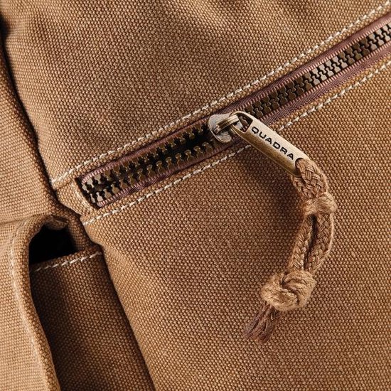 Vintage Canvas Rugzak Kaki 18 L - Bruin