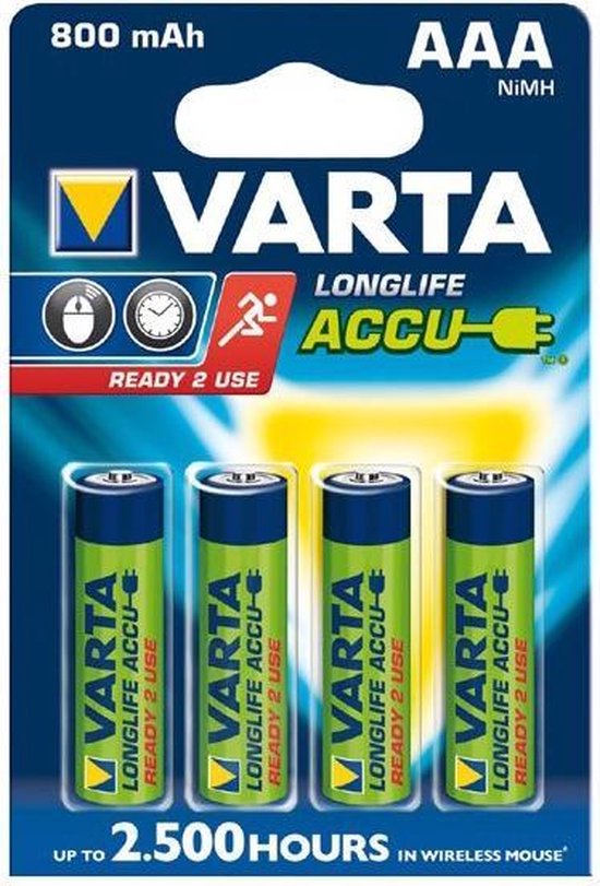 Varta Oplaadbare Batterijen Ready To Use Aaa: 4 Stuks