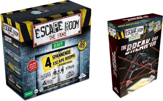 Identity Games Spellenbundel - Escape Room - 2 Stuks - The Game Basisspel & Uitbreiding The Break-in