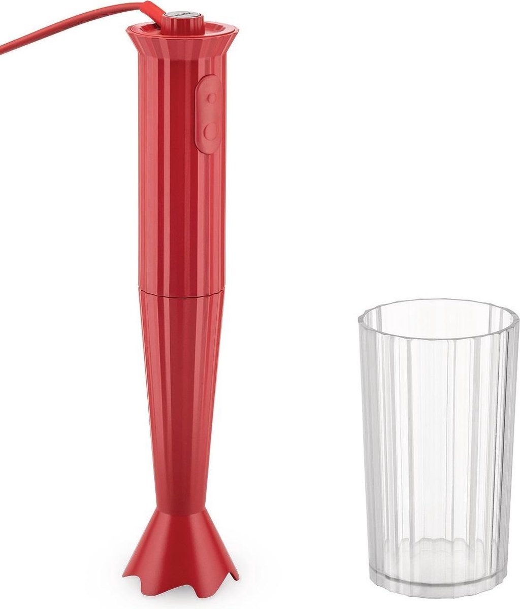 Alessi Staafmixer Plissé - Basis - Rojo