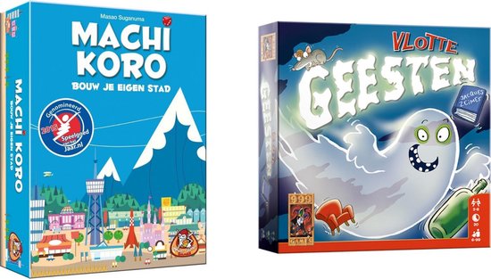 999Games Spellenbundel - Kaartspel - 2 Stuks - Machi Koro Basisspel & Vlotte Geesten