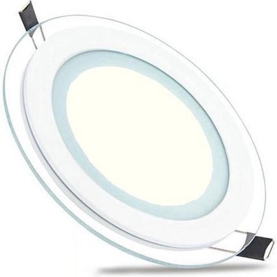 BES LED Led Downlight Slim - Inbouw Rond 12w - Natuurlijk 4200k - Mat Glas - Ø160mm - Wit