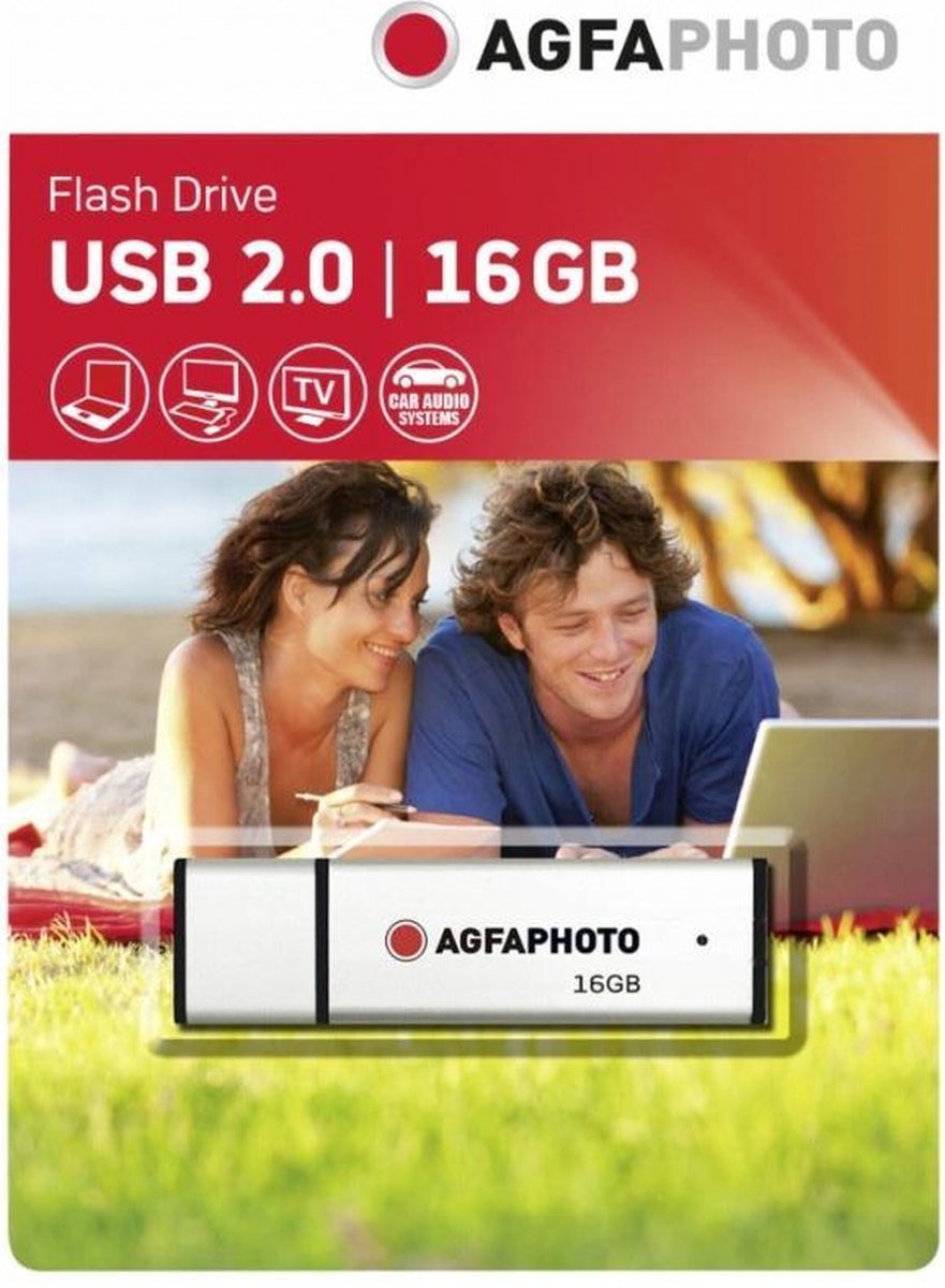 AgfaPhoto 10513 - USB-stick - 16 GB - Silver