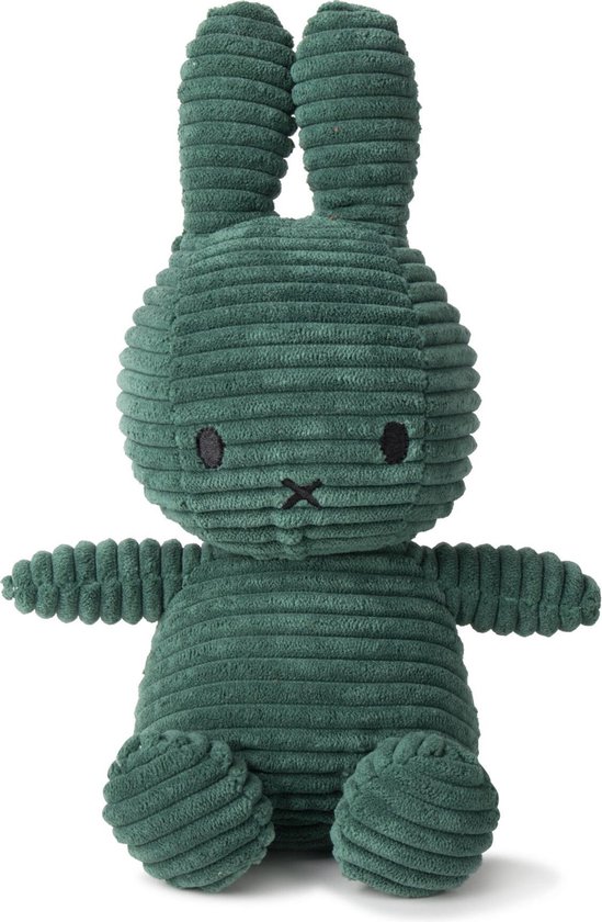 Nijntje Miffy Sitting Corduroy Dark Green- 23 Cm - 9""