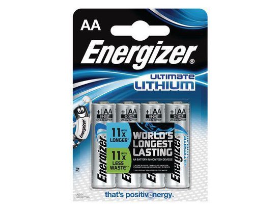 Energizer Batterijen Lithium Aa, Blister Van 4 Stuks
