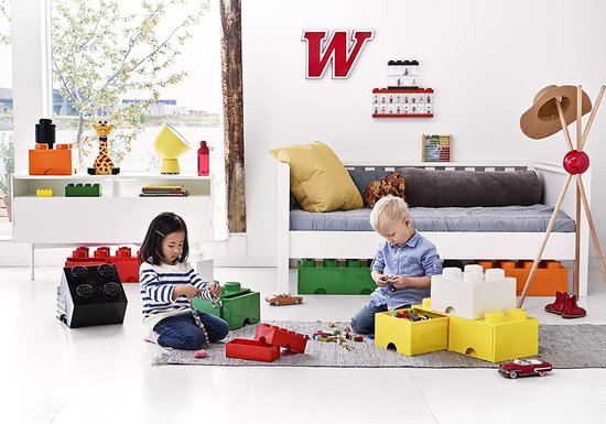 Lego Brick 4 Opberglade - Donker - Groen