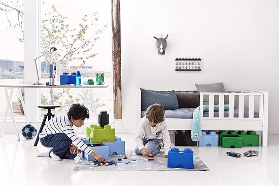 Lego Brick 4 Opberglade - Donker - Groen