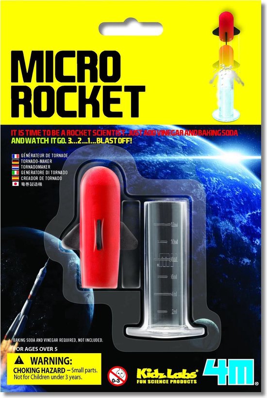4M Kidzlabs Science: Kleine Raket - Rood