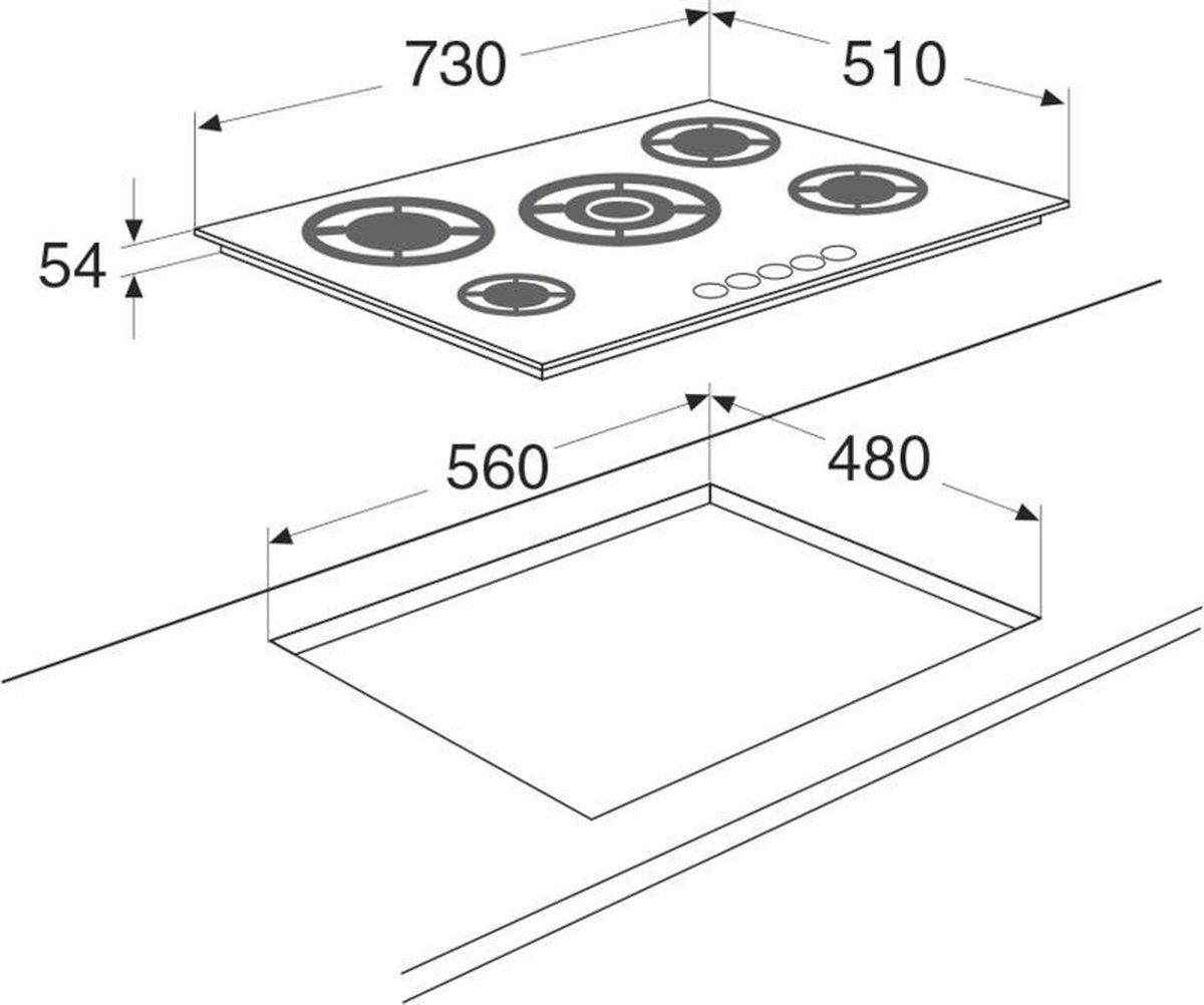 Etna KGG673ZTA - Zwart