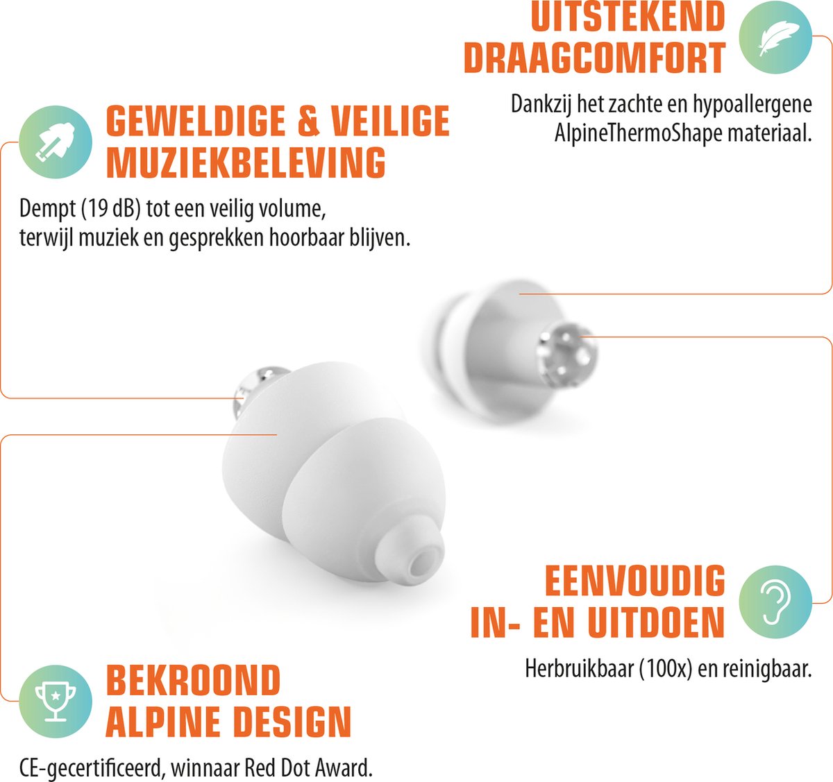 Alpine PartyPlug Oordoppen Transparant