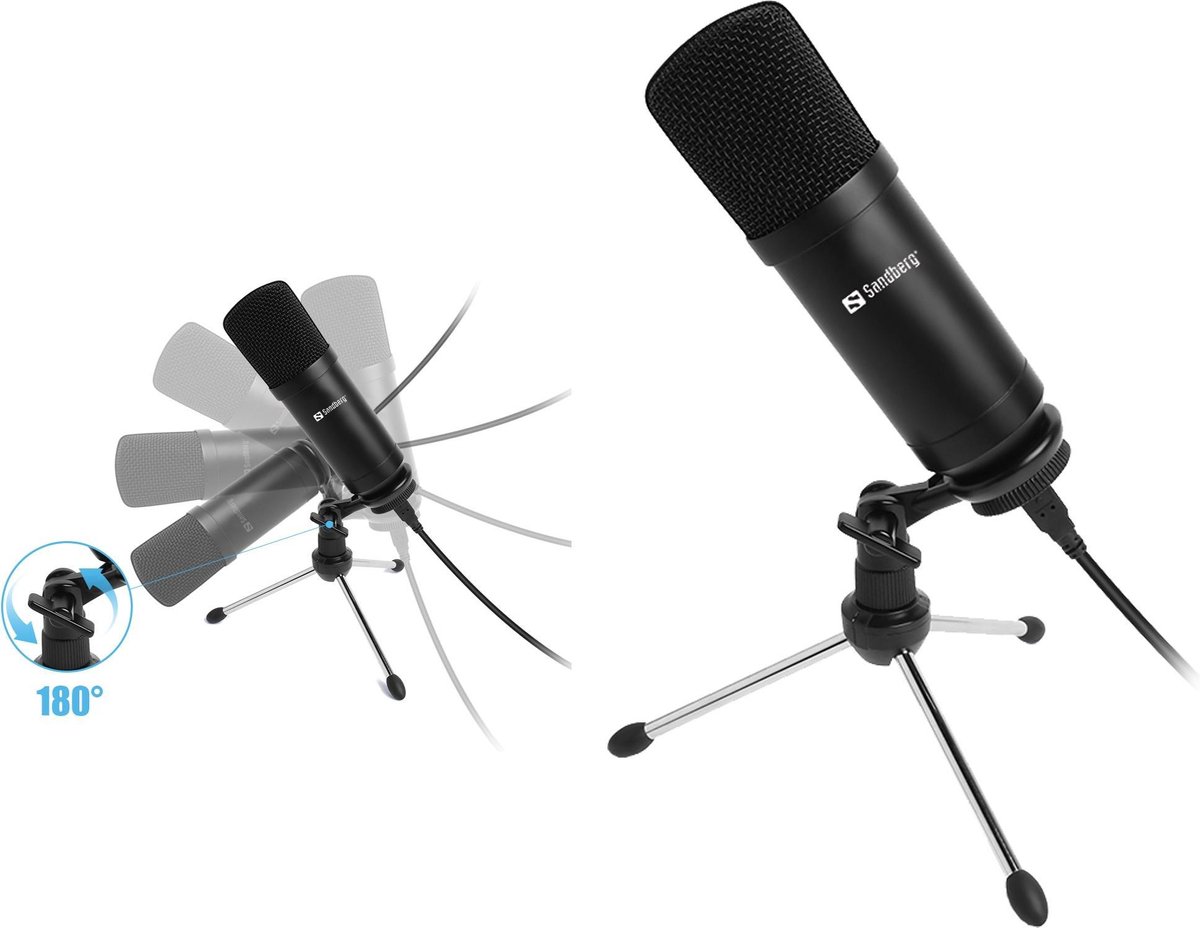 Sandberg Streamer USB Desk Microphone