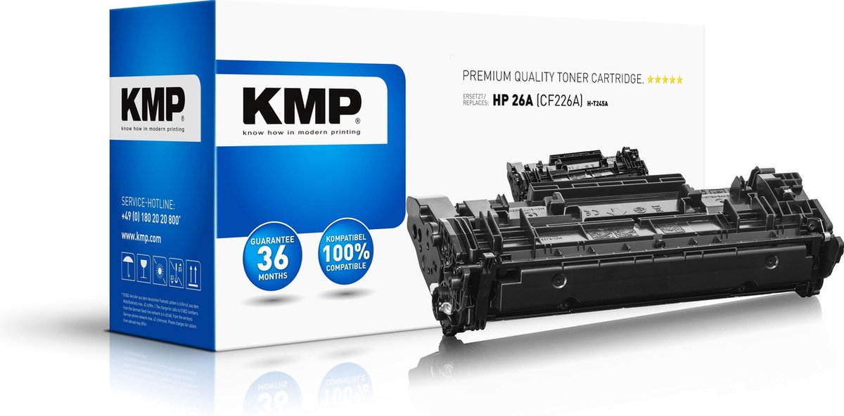 Kmp H-T245A Tonercartridge 4000pagina's - Zwart